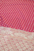 Wine Silk Zari Woven And Swaroski Work Saree