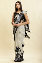 Pista Printed Crepe Silk Saree