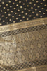 Black Soft Silk Zari and Resham Woven Saree