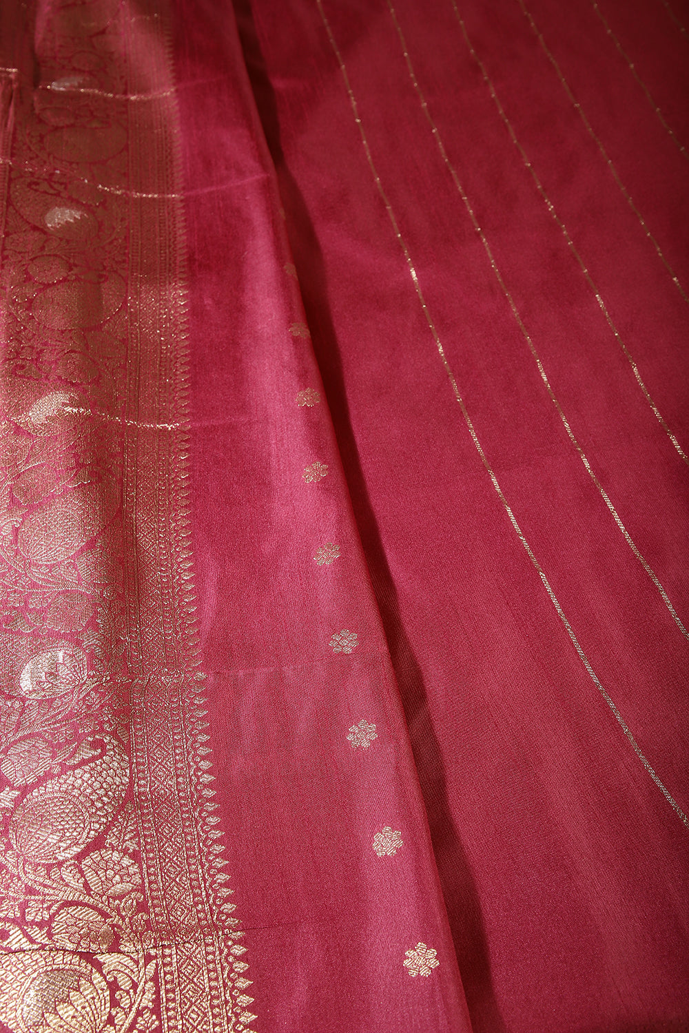 Wine Color Zari Woven South Silk Saree