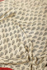 Beige & Red Crepe Printed Saree