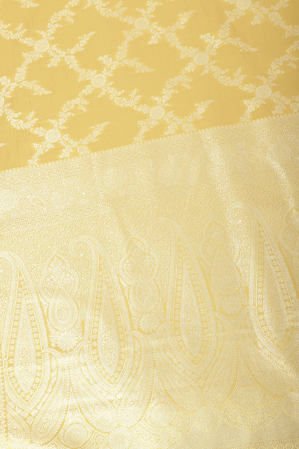 Gold Silk Banarsi Woven Saree