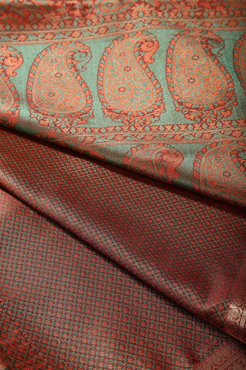 Maroon Colour Silk Resham & Zari Woven Saree