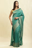 Teal Lightweight Banarasi Silk Weaving Saree