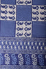 Cream & Navy Cotton Dabu Block Print Unstitched Suit Material