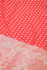 Red Silk Zari Woven And Swaroski Work Saree