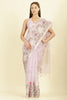 Mauve Kota Cotton Floral Resham Embroidered And Zari Woven Saree