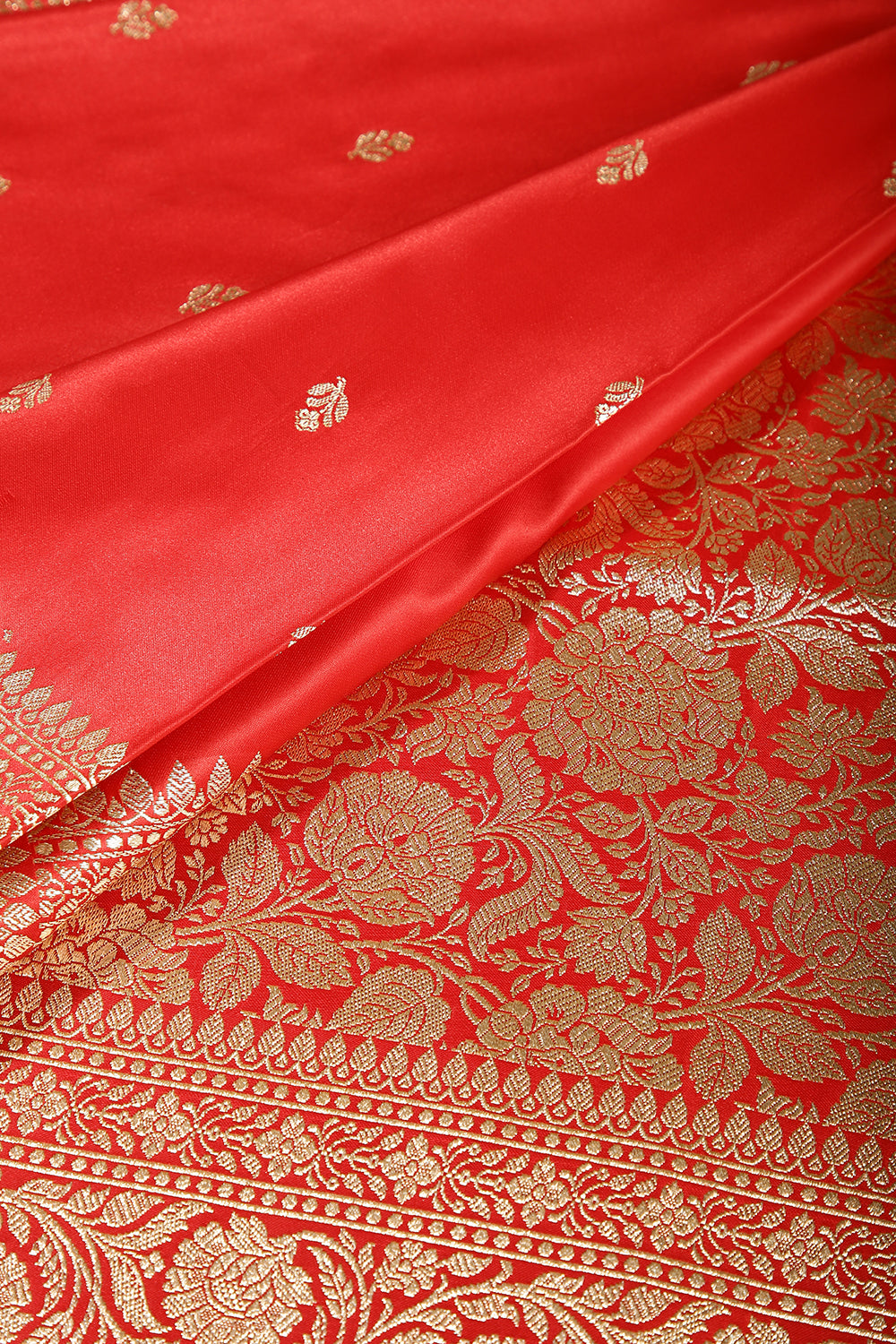 Red Color Gajji Silk Woven Saree