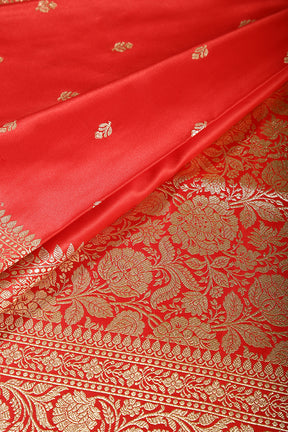 Red Color Gajji Silk Woven Saree