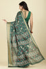 Green Cotton Silk Printed Saree