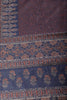 Blue & Rust Color Cotton Printed Saree