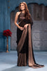 Black & Golden Georgette Sequins Embroidered Saree