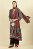 Black Muslin Ajrakh Printed Suit with Palazzo