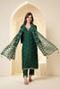 Green Color Silk Embroidered Suit Set