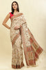 Tussar Color Silk Madhubani Woven Saree