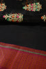 Black Color Supernet Cotton Woven Saree