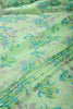 Pista Green Color Floral Printed Chiffon Saree