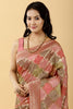 Rust Color Woven Georgette Saree