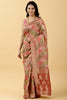 Rust Color Woven Georgette Saree