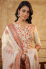 Cream Color Meena-Kaari Woven Chanderi Suit