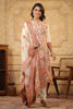 Cream Color Meena-Kaari Woven Chanderi Suit