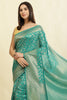 Teal Lightweight Banarasi Silk Weaving Saree