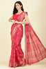 Raspberry Cotton Silk Printed Saree