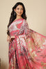 Coral Jacquard Silk Printed Saree