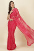 Rani Georgette Bandhani Printed Saree