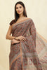 Maroon Cotton Silk Floral Boota Printed Saree
