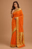 Mustard South Silk Paithani Work Saree