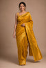 Mustard Silk Woven Saree