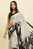 Pista Printed Crepe Silk Saree