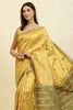 Mustard Cotton Silk Resham Woven Saree