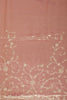 Rani Color Pure Tissue Silk Zardozi & Sequence Handwork Saree with Scalping Border