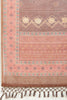 Brown Organza Cotton Bandhani Block Printed Saree