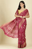 Dark Magenta Cotton Silk Printed Saree