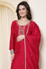 Rani Chinone Silk Neck-Embroidered Suit Set