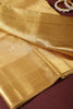 Tussar Color Kanjivaram Pure Silk Handloom Zari Saree with Temple Motifs