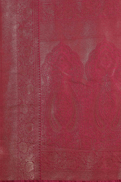 Dark Scarlet South Silk Woven Saree