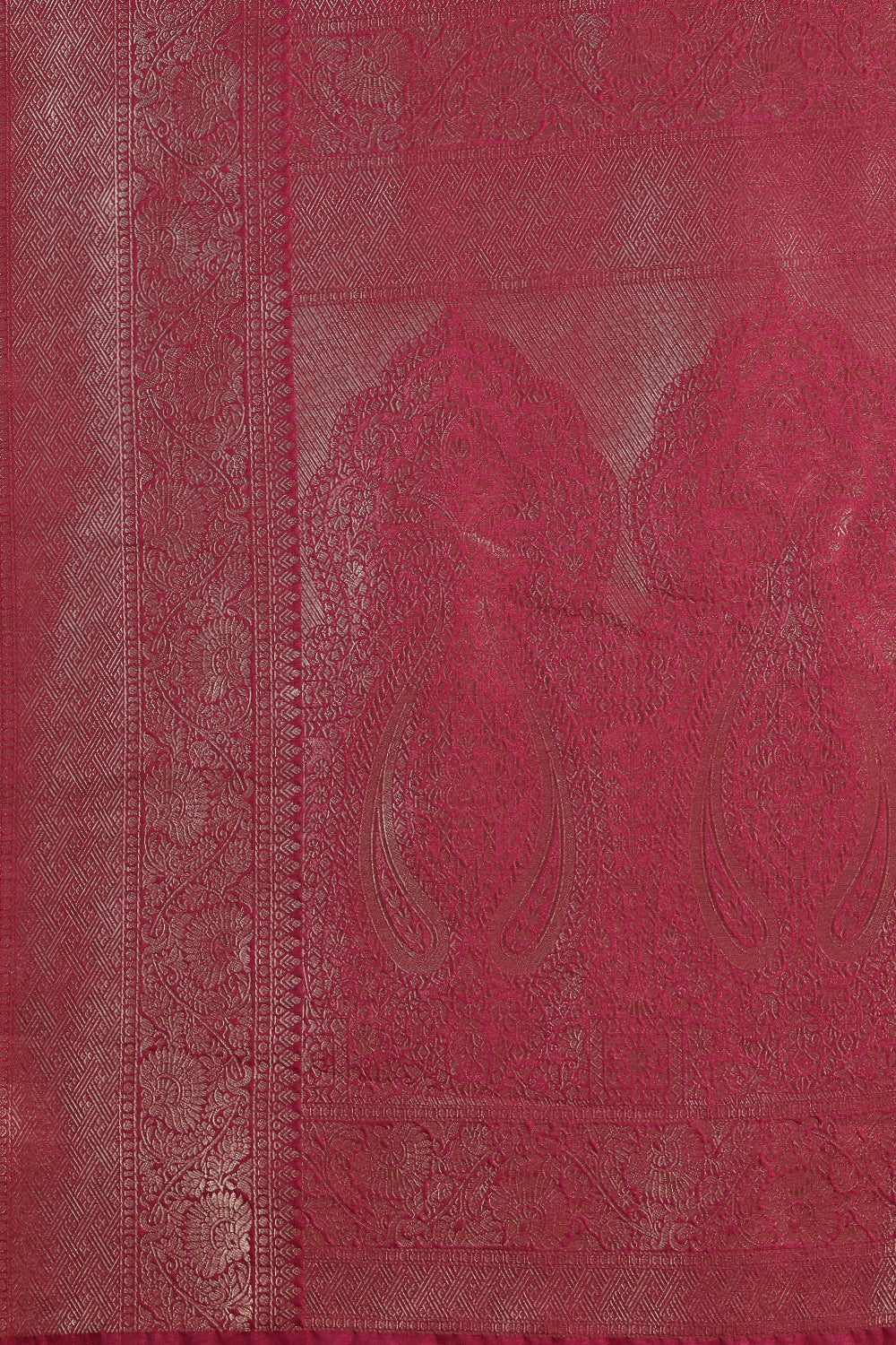Dark Scarlet South Silk Woven Saree