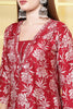 Maroon Floral Printed Cotton Suit Set