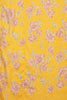 Mustard Chiffon Floral Zari Border & Floral Printed Saree