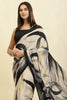 Tussar Printed Crepe Silk Saree