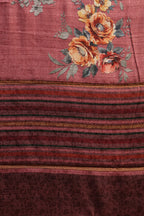 Dusty Pink Jacquard Silk Printed Saree