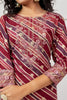 Maroon Colour Cotton Printed Kurti
