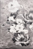 Black & White Floral Printed Crepe Silk Saree