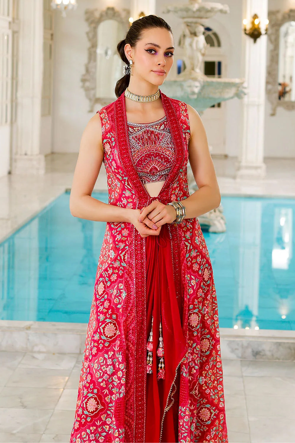 Kurta with dhoti style skirt hotsell