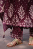 Dark Scarlet Colour Cotton Embroidered Anarkali Suit