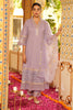 Lavender Color Cotton Embroidered Anarkali Suit